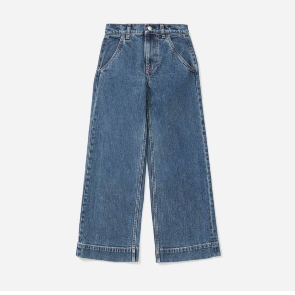 NEW Everlane Wide Leg Crop Jeans